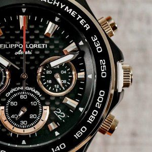 FILIPPO LORETI Ascari Trofego Tiger 42mm - Black Dial Chronograph - Men'…